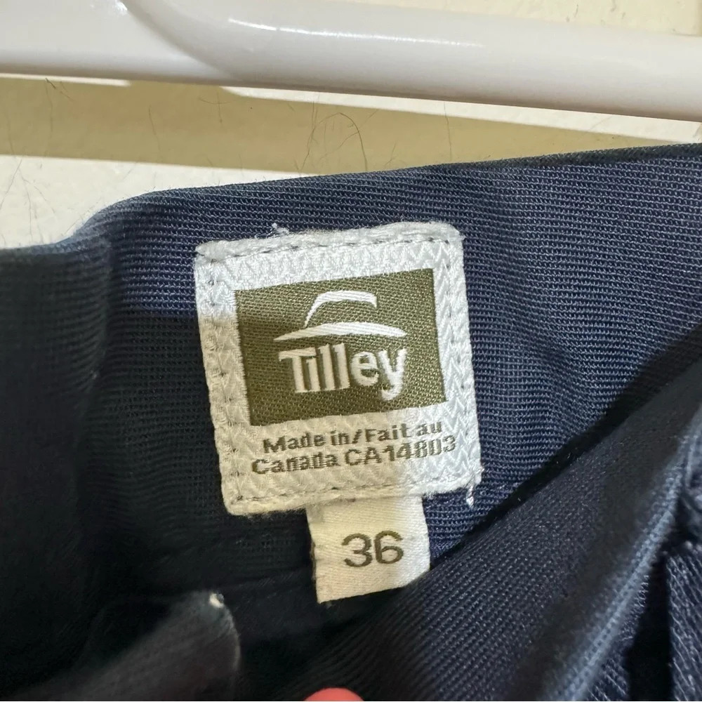 Men’s Tilley’s Brand Navy Colour Vintage 90’s Dressy Work Office Pants Size 36 - Picture 7 of 16
